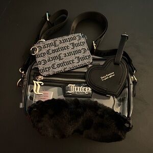 Juicy bag new condition. Never used. 4pc set travel set